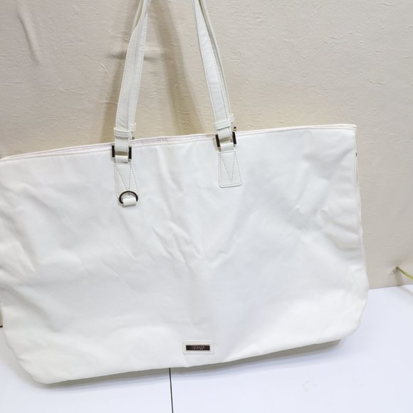 Versace Parfums White Weekender Travel Large Tote 22” x 14” - Picture 8 of 11